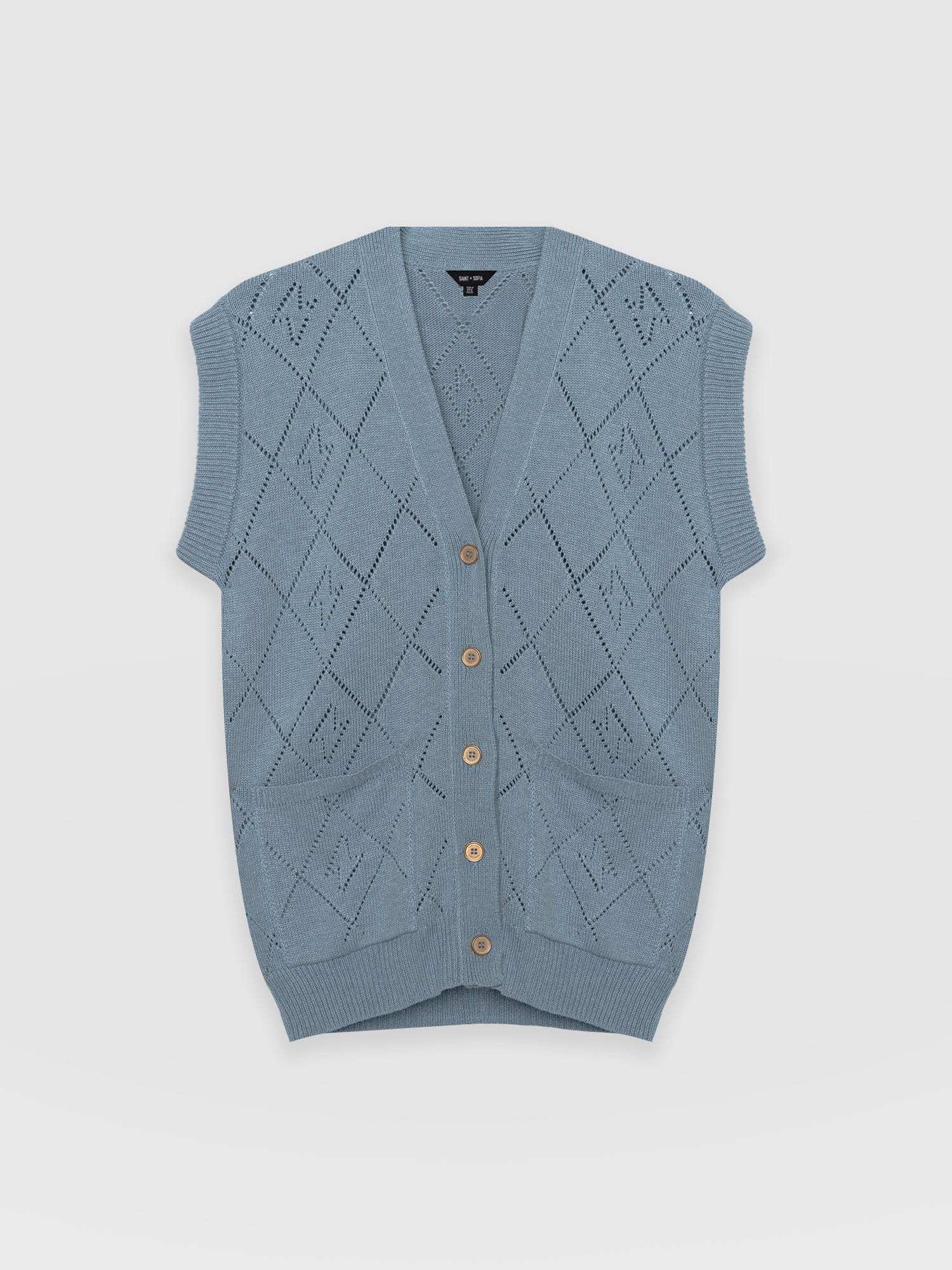 Electra Vest - Pale Blue